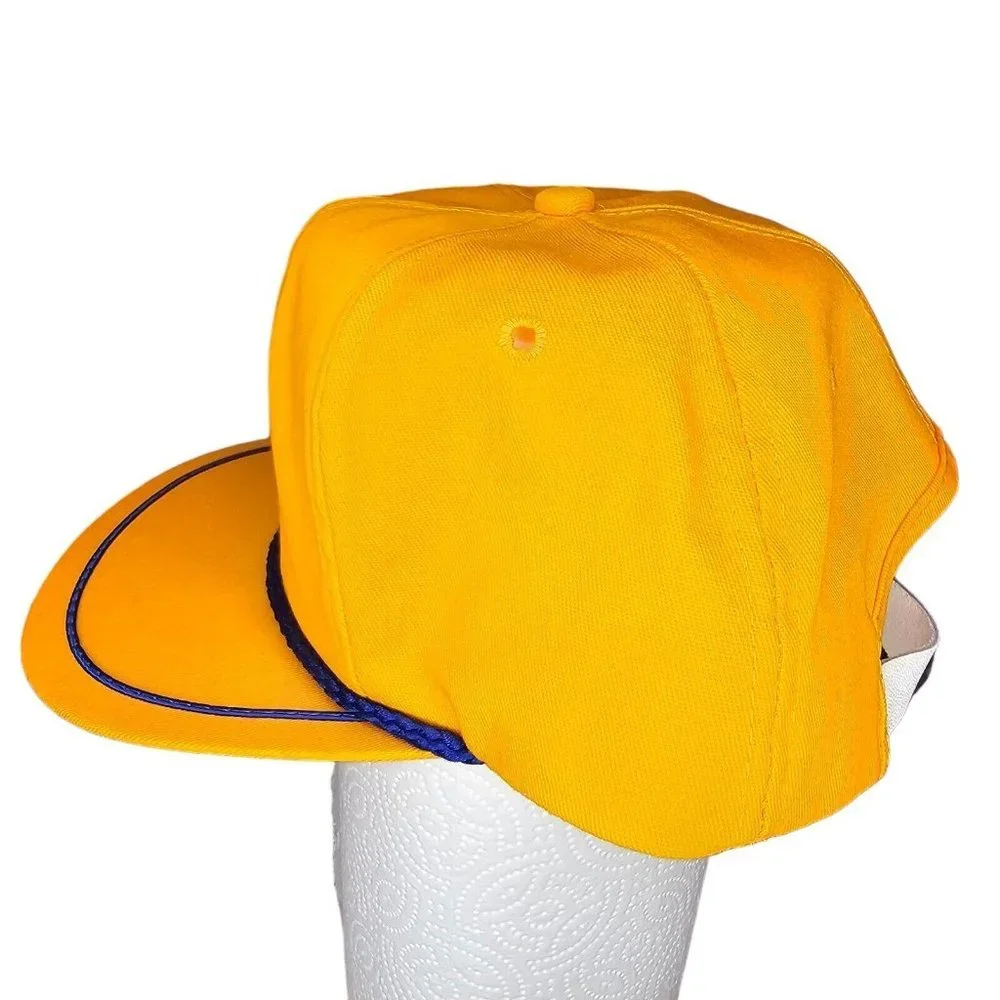 Vtg 80s Kiwanis International Hat Adjustable Strapback Patch‎ Volunteer USA